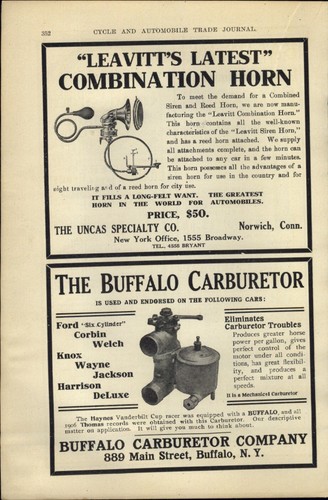 1907 carta pubblicitaria auto - 1907,