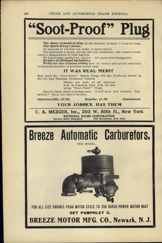 1906 carta pubblicitaria auto - 1906,